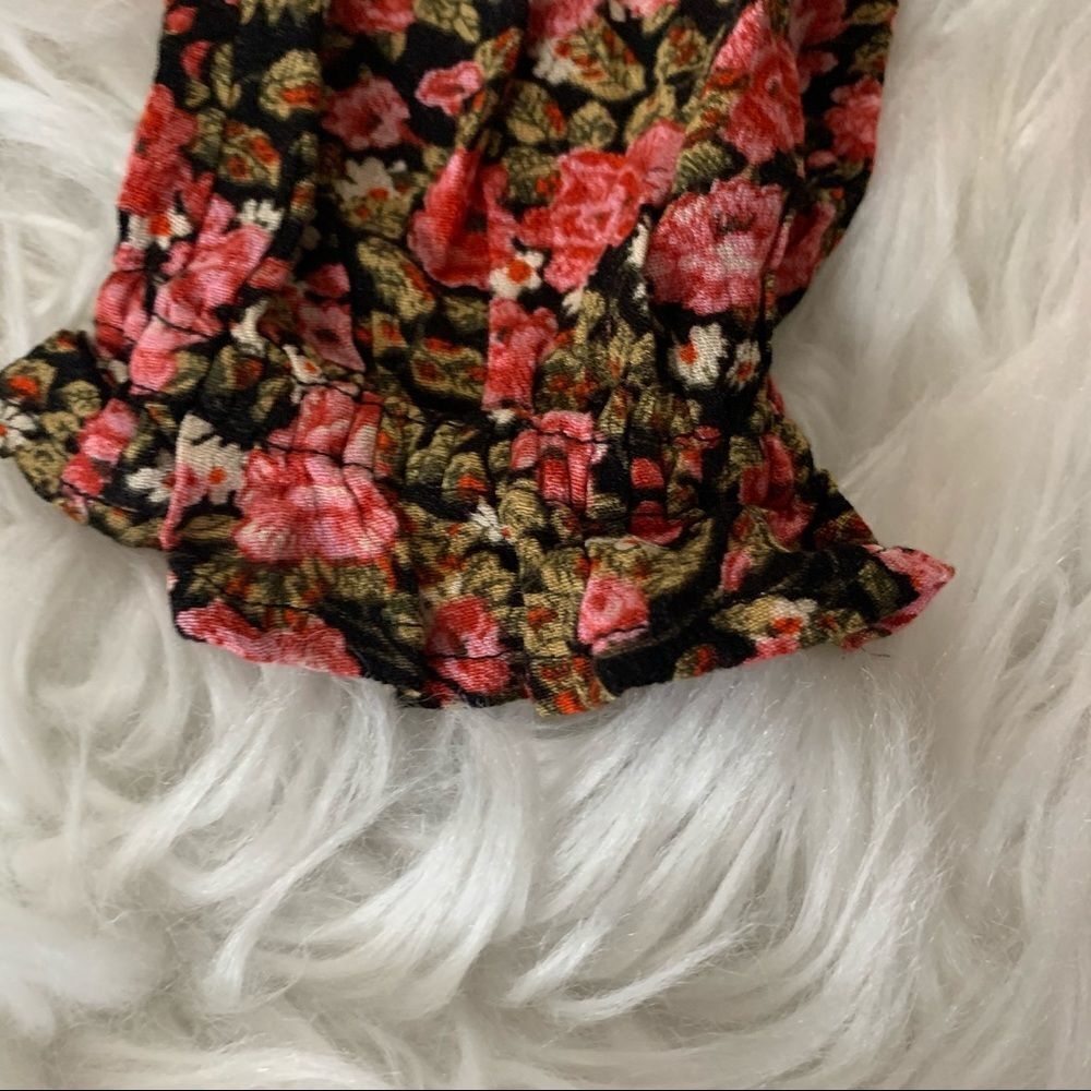 NORDSTROM BP feminine black rose floral loose fit dress NWOT women’s size small - Picture 7 of 9